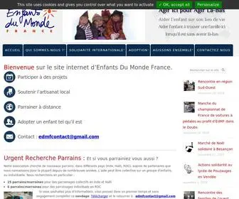 EDMF.org(Enfants du Monde France) Screenshot