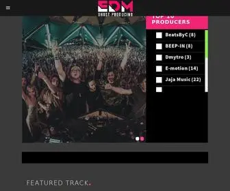 EdmGhostproducing.com(EDM Ghost producer) Screenshot