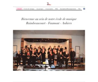 Edmir.fr(Ecole de Musique Intercommunale de Raimbeaucourt) Screenshot