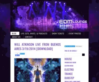 Edmlounge.com(Electronic Dance Music) Screenshot