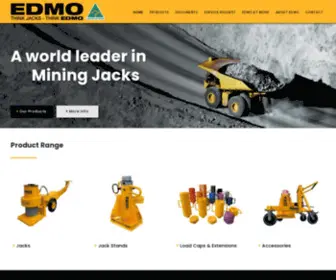 Edmo.com.au(A world leader in Mining Jacks) Screenshot