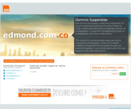 Edmond.com.co(Edmond Colombia) Screenshot