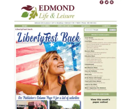 Edmondlifeandleisure.com(Edmond Life & Leisure) Screenshot