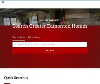 Edmontonareahomefinder.com(Search Greater Edmonton Homes provided by RE/MAX River City) Screenshot