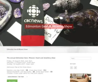 Edmontongemshow.com(Edmonton Gem & Mineral Show) Screenshot