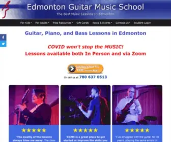 Edmontonguitar.com(Edmonton Guitar Music School) Screenshot