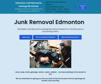 Edmontonjunkremovalandgarbagebinrentals.com(Junk Removal Edmonton) Screenshot