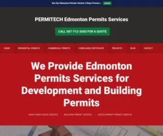 Edmontonpermits.ca(Edmonton Permits Service) Screenshot