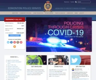 Edmontonpolice.ca(Edmonton Police Service) Screenshot