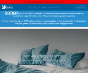 Edmontonsleepinstitute.ca(Edmonton Sleep Institute) Screenshot