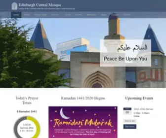 Edmosque.org(Edinburgh Central Mosque) Screenshot