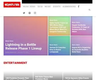 Edmtunes.com(The Best in Electronic Dance Music News & Tunes) Screenshot