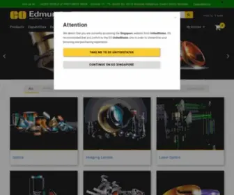 Edmundoptics.com.sg(Optical Imaging) Screenshot