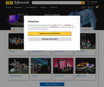 Edmundoptics.in(Optical Imaging) Screenshot