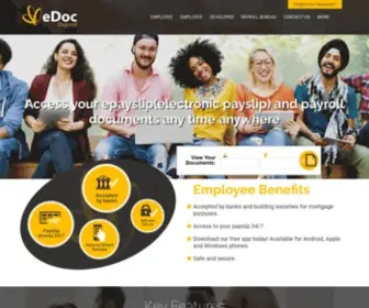 EdoCDeposit.co.uk(Electronic payslips Online UK) Screenshot