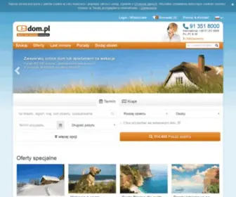 Edom.pl(Ponad 300.000 domków letniskowych i apartamentów wakacyjnych) Screenshot