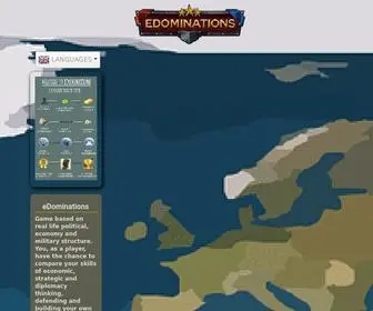 Edominations.com(Multiplayer strategy game) Screenshot