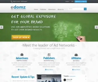 Edomz.com(Advertising Network Since 2015) Screenshot