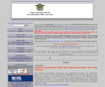 Edonkey-Faq.de(Die inoffizielle deutsche Hompage fuer Fragen rund um eDonkey) Screenshot
