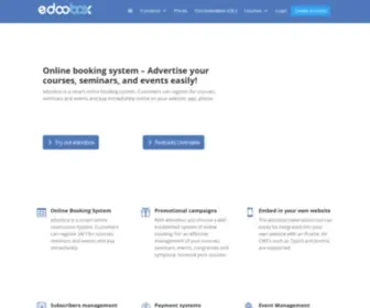 Edoobox.com(Online Booking System) Screenshot
