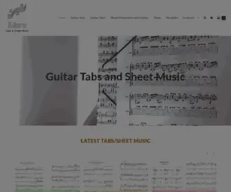 Edoratabs.com(Guitar Tabs And Sheet Music) Screenshot