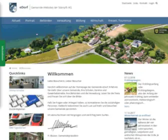Edorf.ch(Gemeinde eDorf) Screenshot