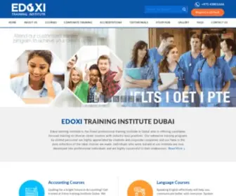 Edoxitraining.com(Accredited Professional Training Center in Dubai) Screenshot