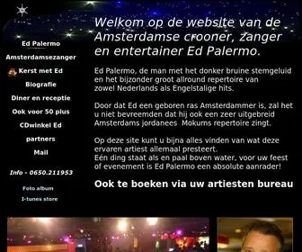 Edpalermo.nl(Zanger entertainer vocalist crooner Ed) Screenshot