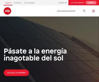 Edpenergia.es(Autoconsumo Fotovoltaico para tu casa y Recarga de VE) Screenshot