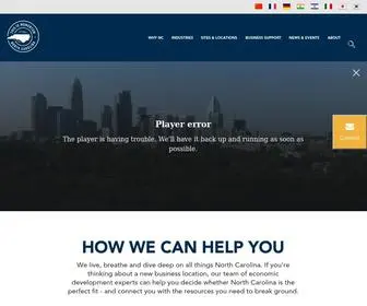 EDPNC.com(Economic Development Partnership of North Carolina) Screenshot