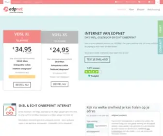 Edpnet.net(Eerlijk internet voor een faire prijs bij je thuis) Screenshot