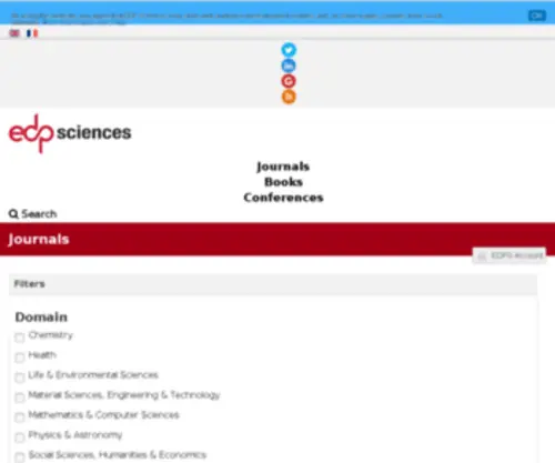 Edpsciences.com(Edpsciences) Screenshot