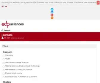 Edpsciences.fr(EDP Sciences) Screenshot