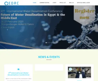 EDRC.gov.eg(Egyptian Desalination Research Center of Excellence) Screenshot