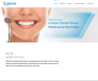 Edreamdental.com(E-Dream Dental) Screenshot