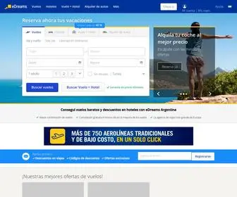 Edreams.com.ar(Vuelos, hoteles y vacaciones) Screenshot