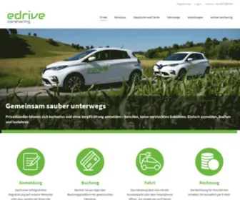 Edrivecarsharing.ch( Privat) Screenshot