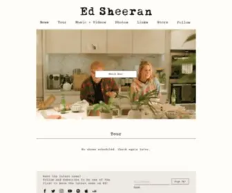 Edsheeran.com(Ed Sheeran) Screenshot