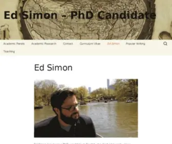 Edsimon.org(Ed Simon) Screenshot