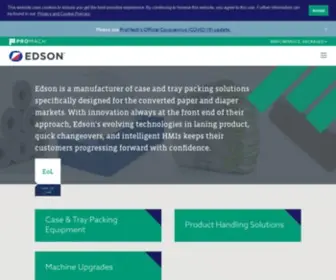 Edson.com(Case Packing Machines) Screenshot