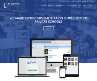 Edtechsoftware.com(Complete ebook implementation for K) Screenshot