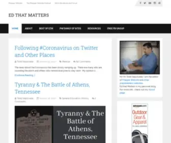Edthatmatters.com(Ed that Matters) Screenshot