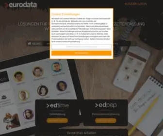 Edtime.de(Zeiterfassung und Personaleinsatzplanung online von eurodata) Screenshot