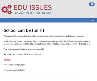 Edu-Issues.com(Summary/Opsomming) Screenshot