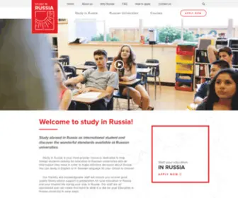 Edu-Russia.com(Study in Russia) Screenshot