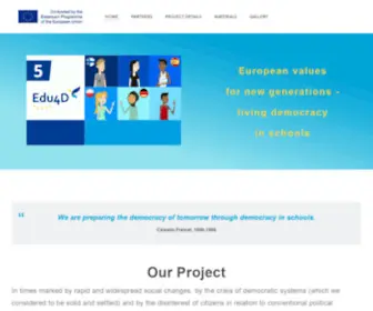 Edu4Democracy.eu(Edu4Democracy) Screenshot