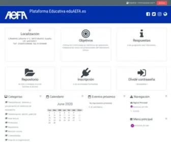 Eduaefa.es(Plataforma Educativa de AEFA) Screenshot