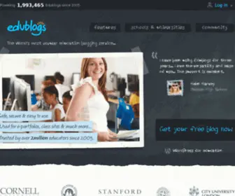 Edublogs.tv(Education blogs for teachers) Screenshot