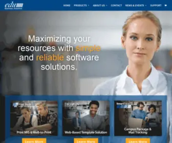Edubusinesssolutions.com(Print Management Solutions & Brand Management Software) Screenshot