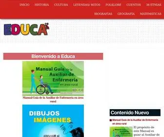 Educa.com.bo(Historia, Literatura, Educación de Bolivia, Mapas) Screenshot